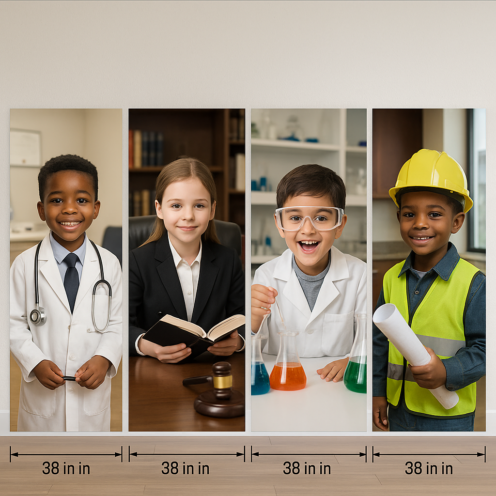 Happy children in a boutique learning environment